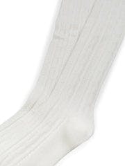 Cable Sock - Ecru